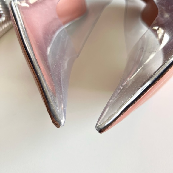 Amina Muaddi Transparent PVC heels - Picture 6 of 8